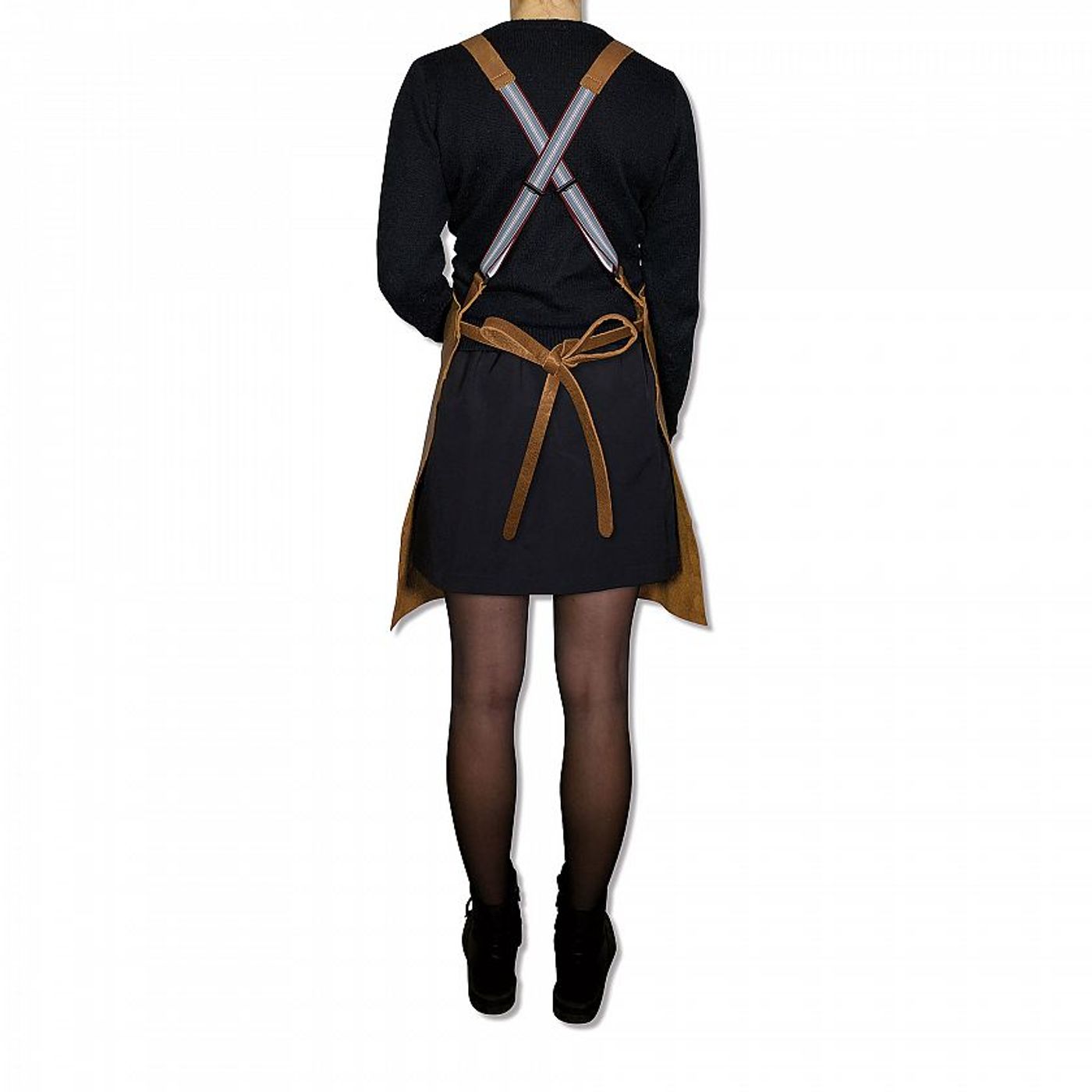Tablier suspender cuir cognac